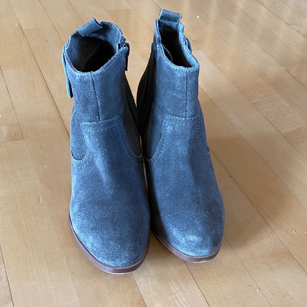 Diba Blue Suede Ankle Boots